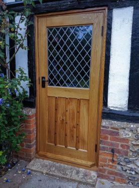 Studded Oak External Door, Waterhall Joinery Ltd, Hertfordshire