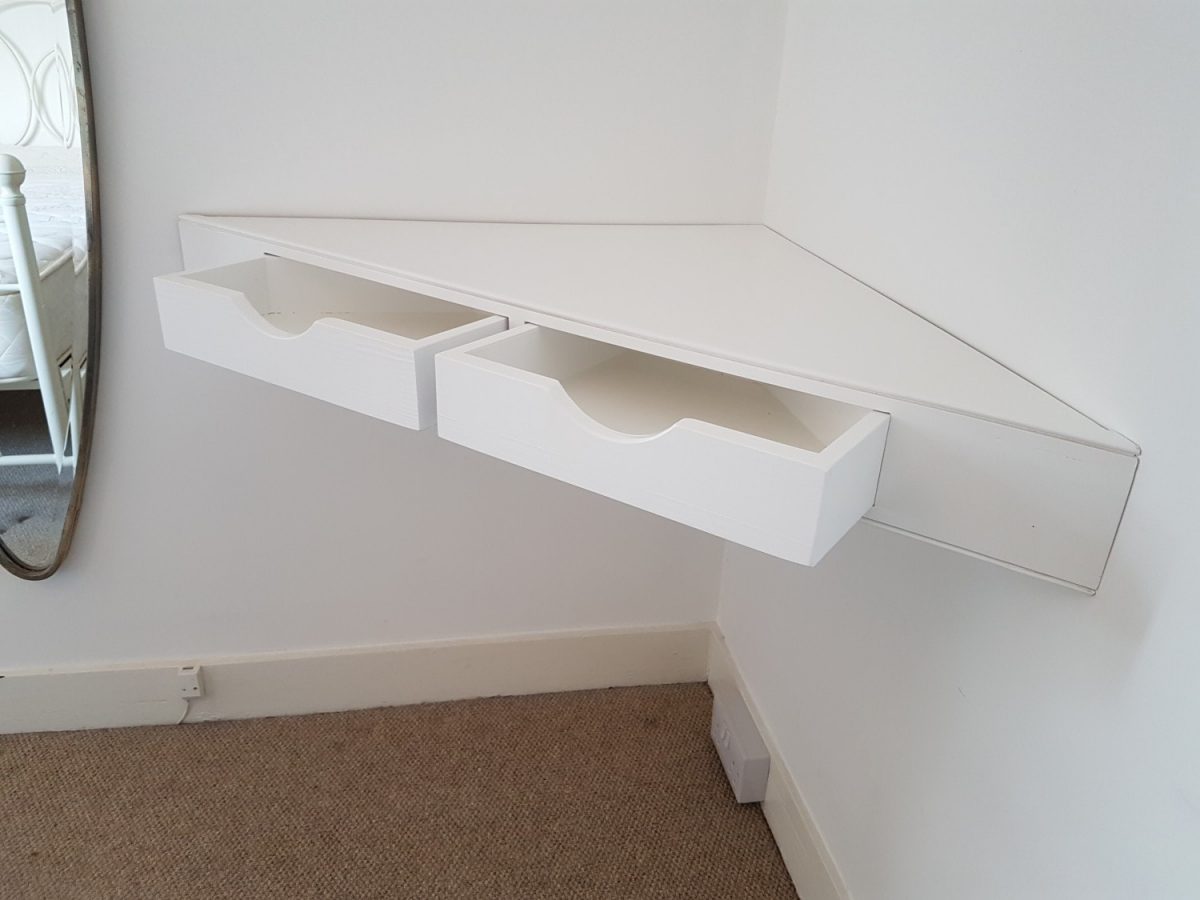 Floating Dressing Table, Joiners Hertfordshire, Waterhall Joinery Ltd