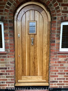 Arched Oak Front Door, Waterhall Joinery Ltd