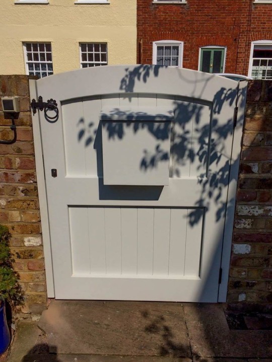 Gate with letterbox, Waterhall Joinery Ltd