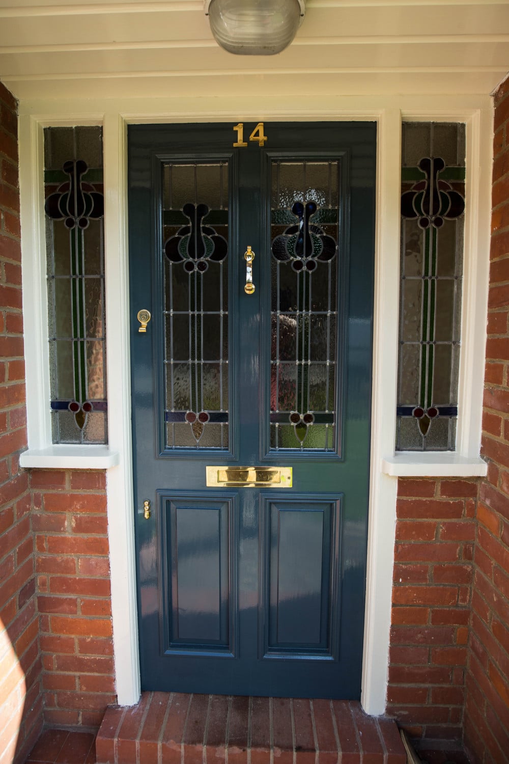 Stained glass front door - Waterhall Joinery Ltd