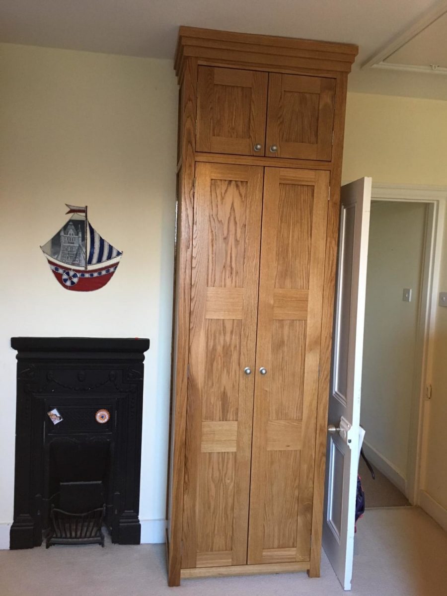 Wooden wardrobe, Waterhall Joinery Ltd