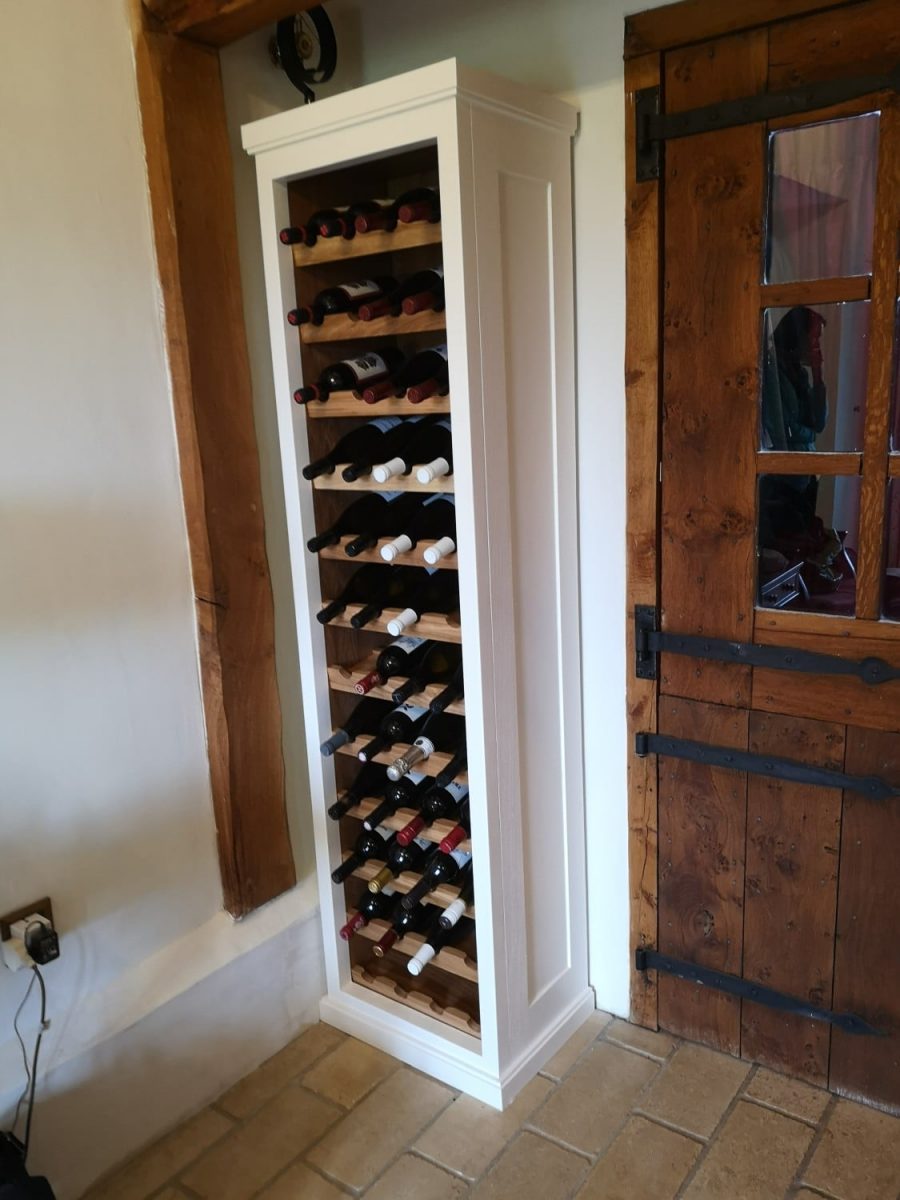 Wooden wine rack