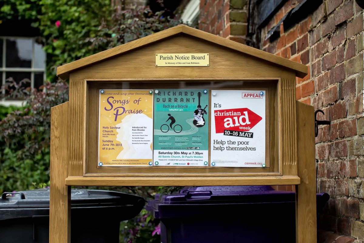 Bespoke Joinery Hertfordshire - Noticeboard