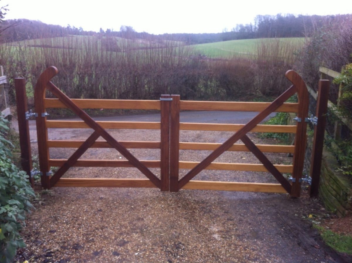 Double Bar Wooden Gates, Waterhall Joinery Ltd