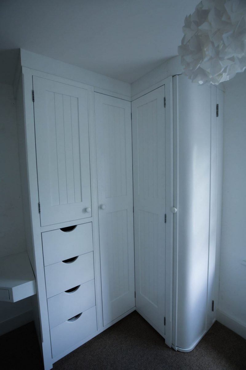 Fitted Corner Wardrobe, Waterhall Joinery Ltd, Bespoke Joiners