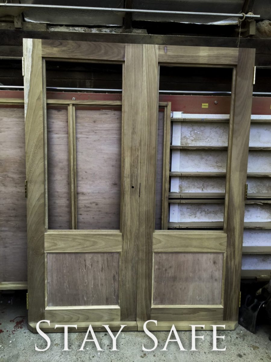 Manufacture of Hardwood double doors, Joiners Hertfordshire, Waterhall Joinery Ltd